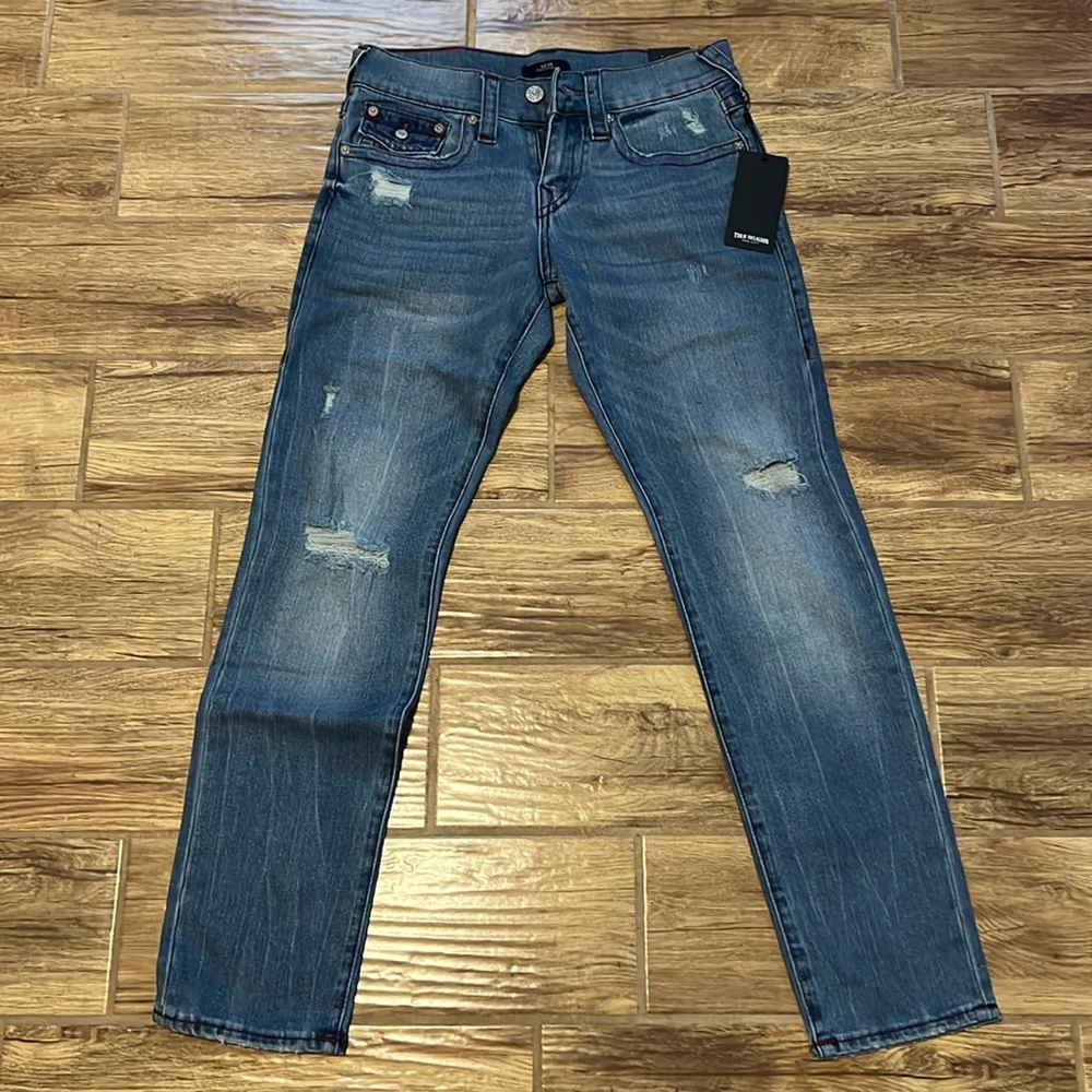 True Religion Geno Distressed Slim Jean